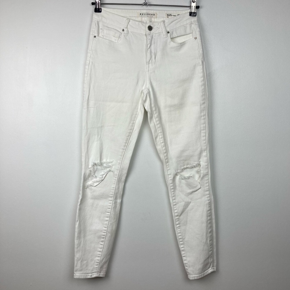 BULLHEAD PacSun Ripped White Skinny Jeans - Picture 3 of 13